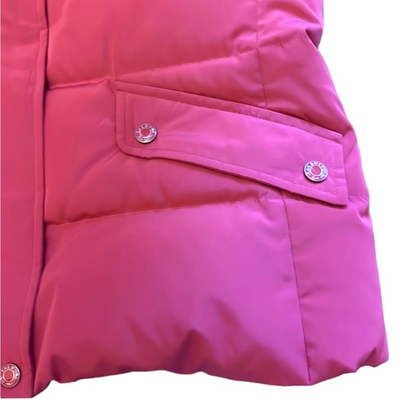 Talbots size XL berry pink full zip & snap Down insulated sleeveless puffer vest - Picture 11 of 16
